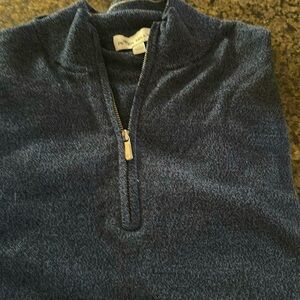 Peter Millar navy half zip. Merino wool. Pristine condition